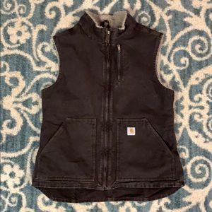 Carhartt Sandstone Vest, Sherpa-Lined 🦔